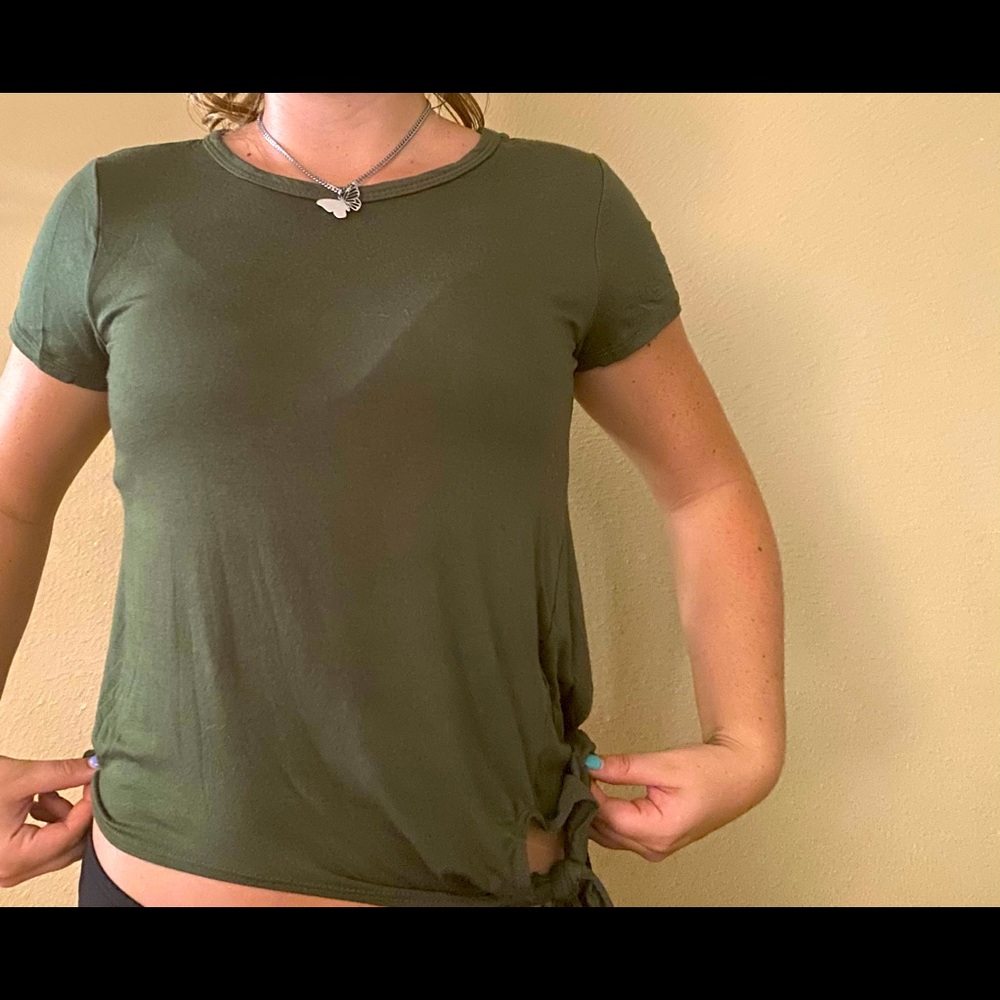 army green tee